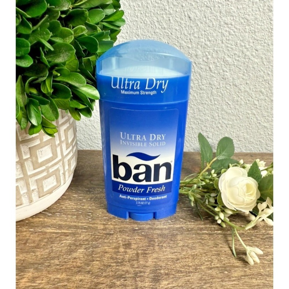NOS Ban Ultra Dry Powder Fresh Invisible Solid Deodorant Discontinued HTF